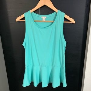 Hinge Peplum Sleeveless Top